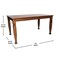Flash Furniture Rectangle 36.25 in W, 60 in L, Rubberwood (Parawood) KER-T-799-WAL-60-GG - alternate 3
